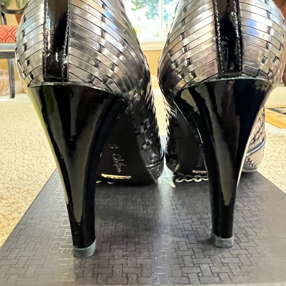 Cole Haan peep toe pumps